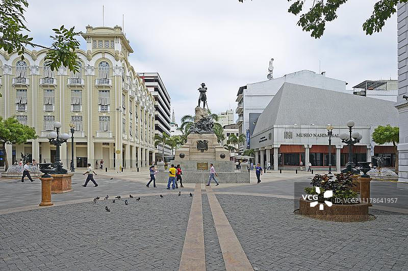 厄瓜多尔瓜亚基尔老城区的步行区，南美洲图片素材