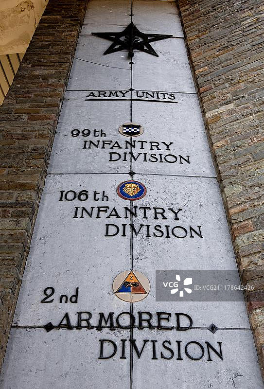 相关部门清单，马尔达松纪念馆，纪念1944年阿登战役中阵亡的美国士兵，巴斯托涅，瓦隆，比利时，欧洲图片素材