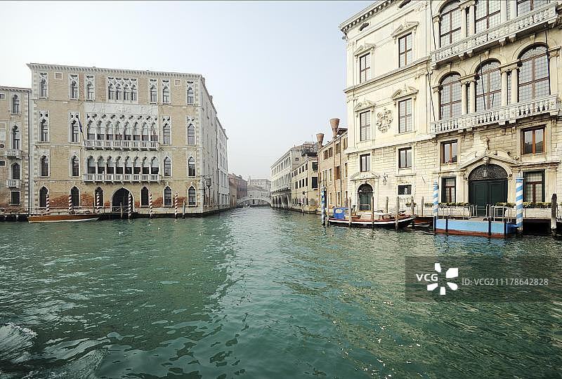 意大利威尼斯大运河福斯卡里宫图片素材