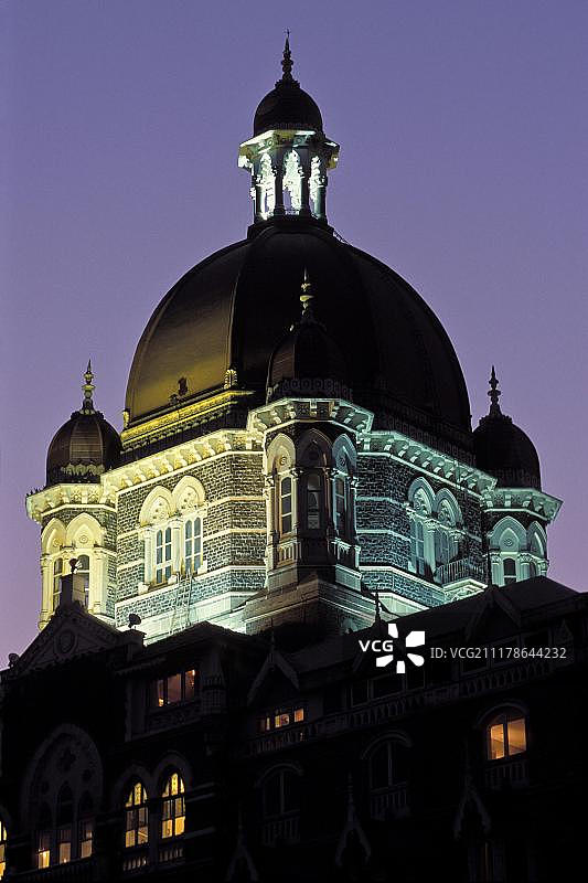 印度马哈拉施特拉邦孟买（或博姆贝）科拉巴泰姬陵酒店图片素材