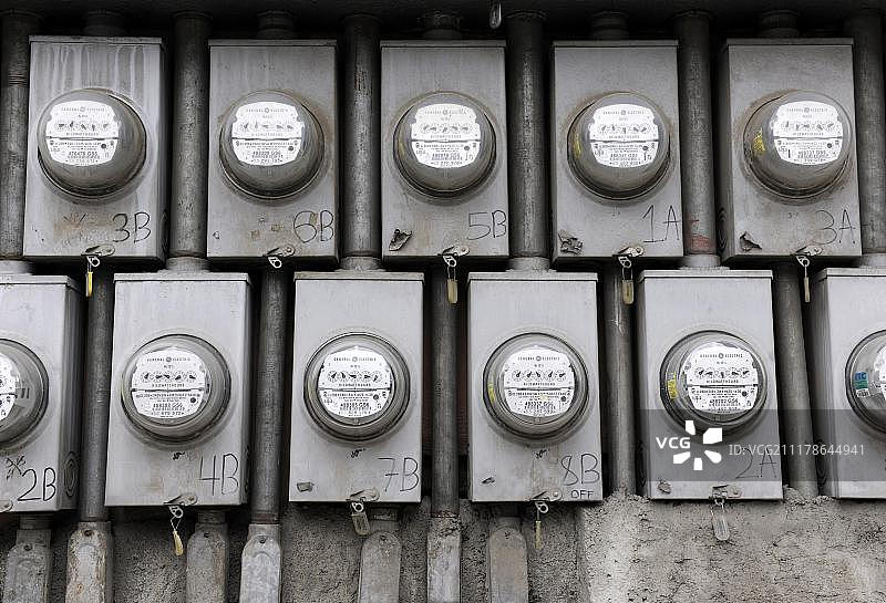 菲律宾宿务的电表（东南亚，亚洲）图片素材