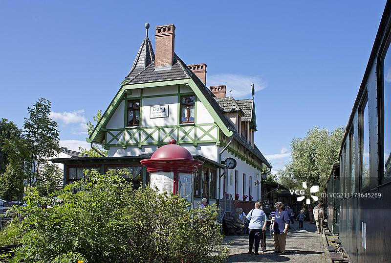 德国勃兰登堡州施普雷瓦尔德的Spreewaldbahnhof餐厅图片素材
