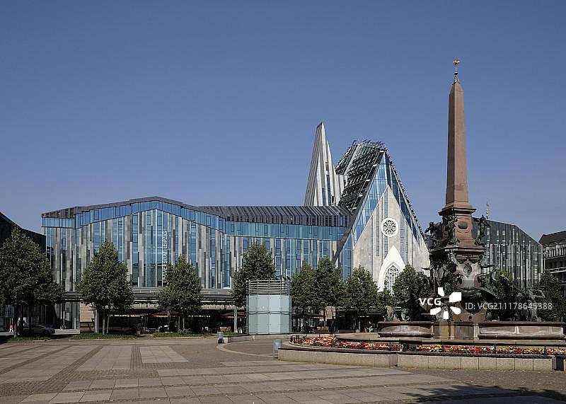 德国莱比锡奥古斯都广场保利努姆大学图片素材