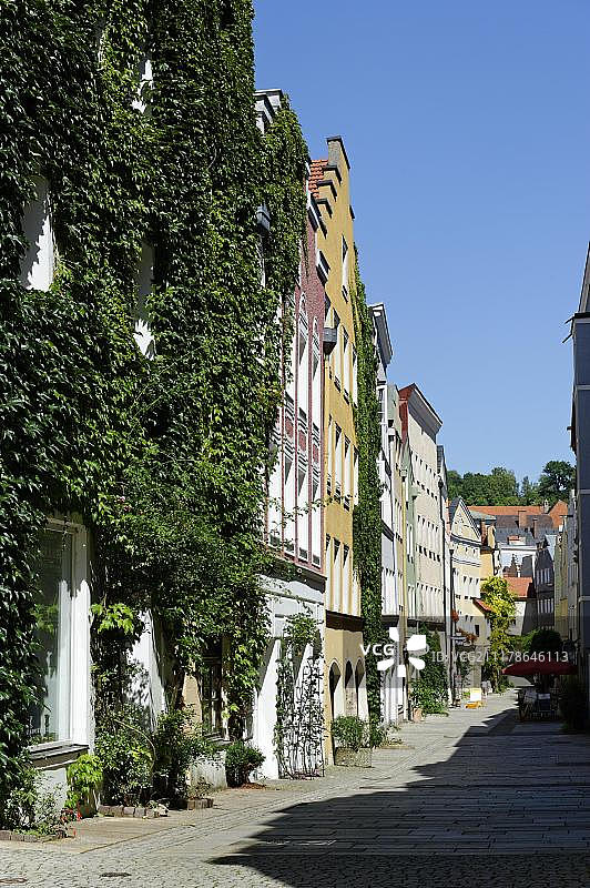 德国巴伐利亚州布格豪森的格鲁本巷图片素材