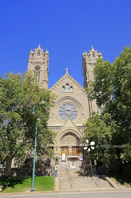 美国犹他州盐湖城玛德莲大教堂图片素材