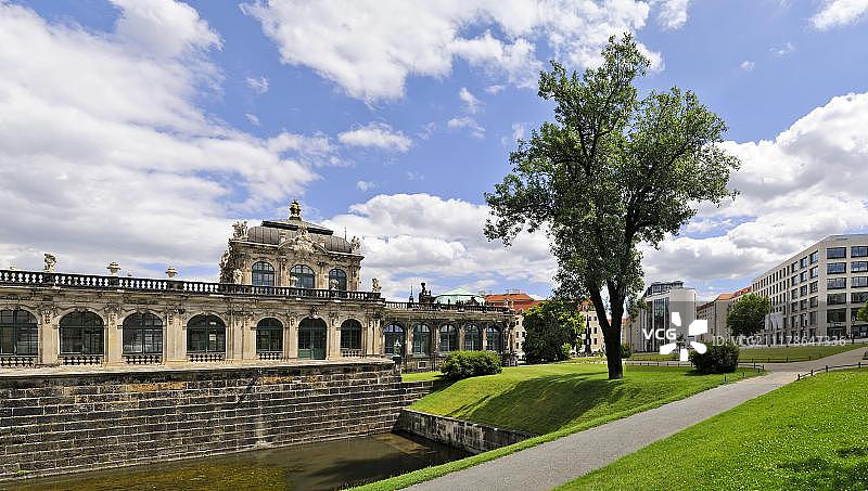 茨温格宫，德累斯顿，萨克森，德国，欧洲图片素材
