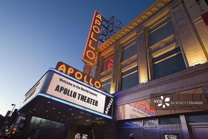 美国纽约哈莱姆阿波罗剧院图片素材