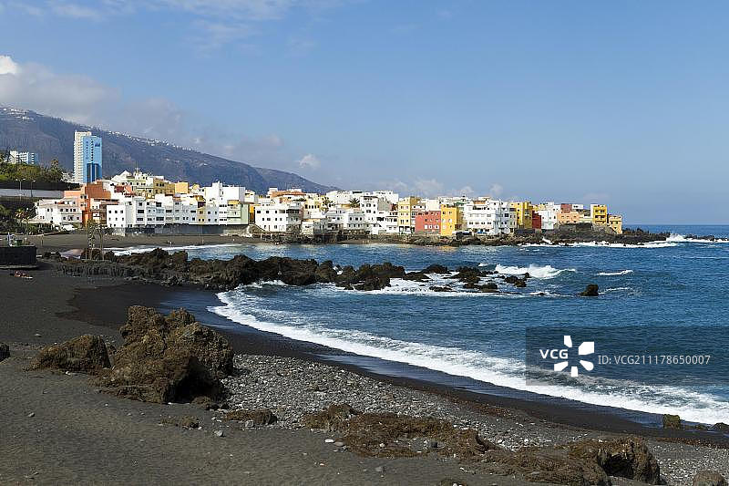特内里费岛北部的蓬塔布拉瓦海滩图片素材