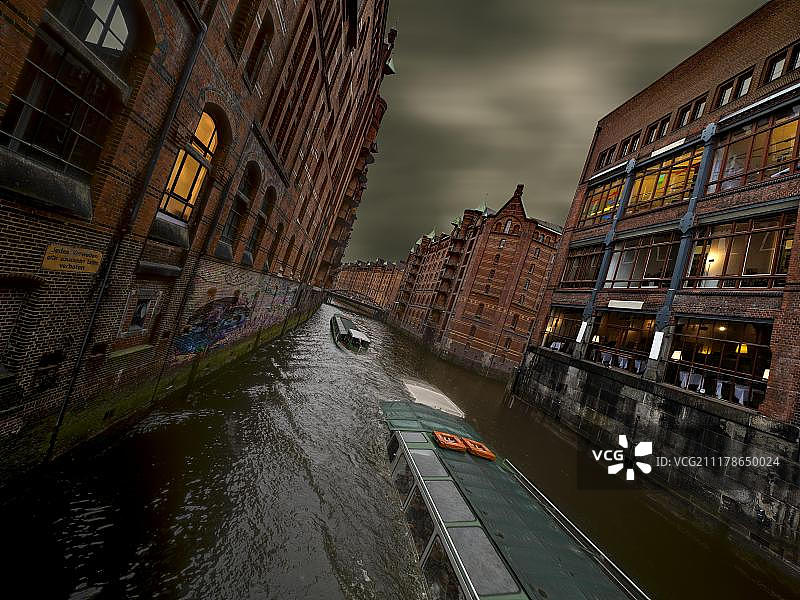 梦幻主题：德国汉堡 Speicherstadt 历史仓库区图片素材