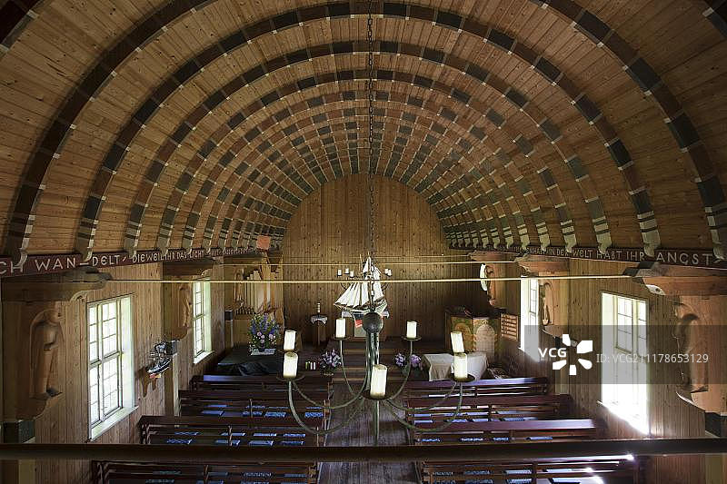 博恩的航运教堂，达尔斯，梅克伦堡-西波美拉尼亚，德国，欧洲图片素材