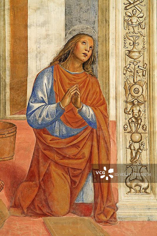 隐修院回廊壁画：圣本笃生平（索多玛作品，意大利托斯卡纳）图片素材