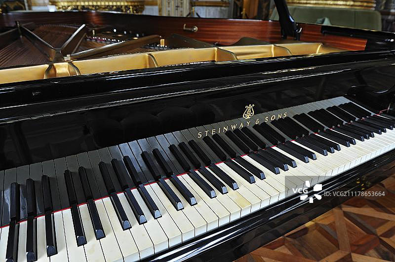 施坦威三角钢琴，圣何塞国家剧院图片素材