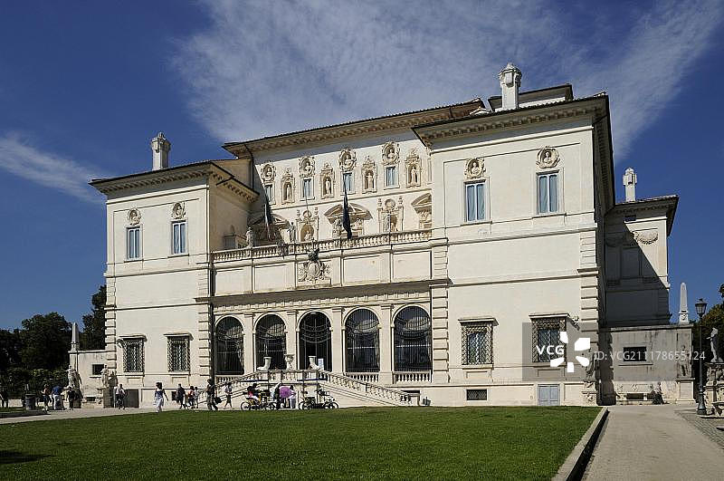 意大利罗马博尔盖塞美术馆和博尔盖塞别墅花园图片素材