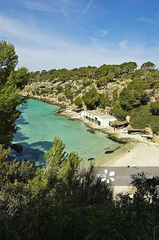 西班牙马略卡岛卡拉皮海湾图片素材
