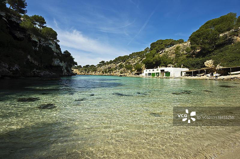 西班牙马略卡岛卡拉皮海湾图片素材