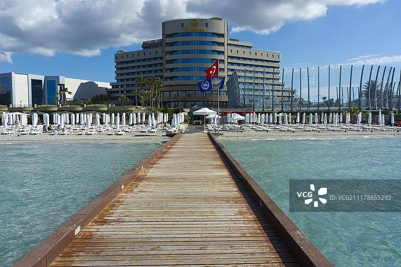 土耳其伊利卡切什梅喜来登酒店的栈桥图片素材