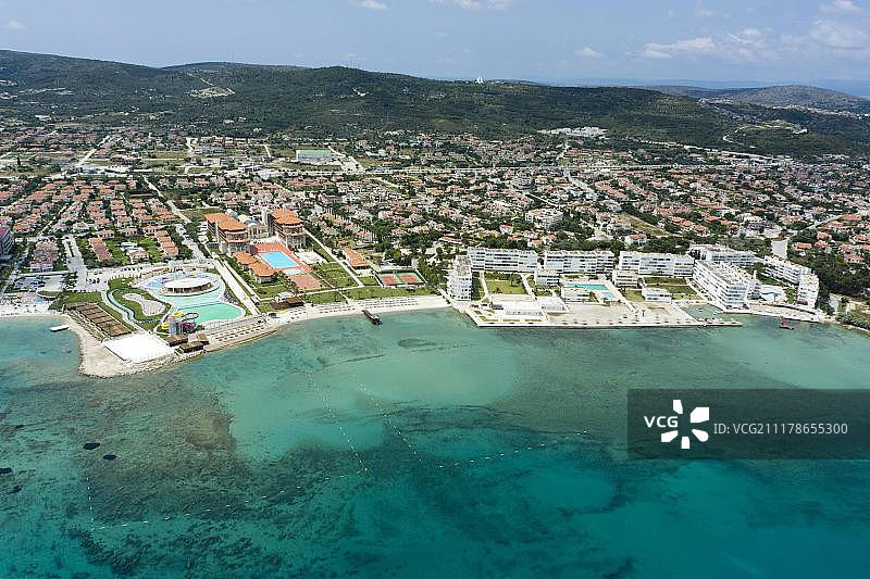 土耳其伊利卡切什梅小镇酒店风光图片素材