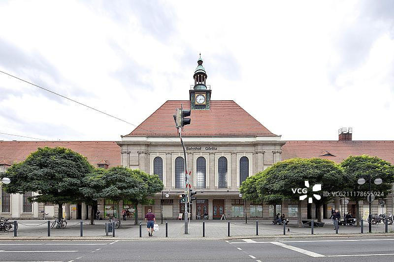 德国萨克森州上卢萨蒂亚格尔利茨火车站建筑图片素材