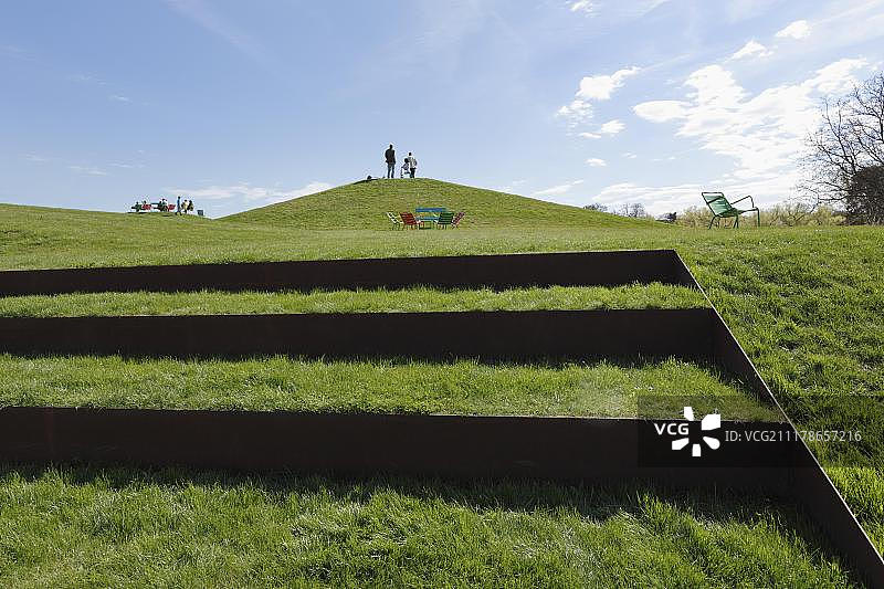 巴伐利亚园艺展金字塔草地（2012），德国班贝格图片素材