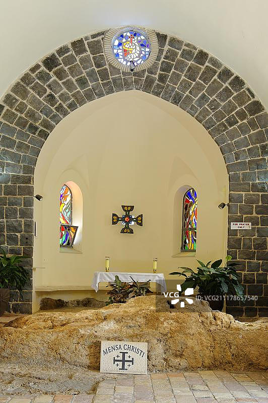 加利利海彼得首席教堂，门萨多米尼教堂图片素材