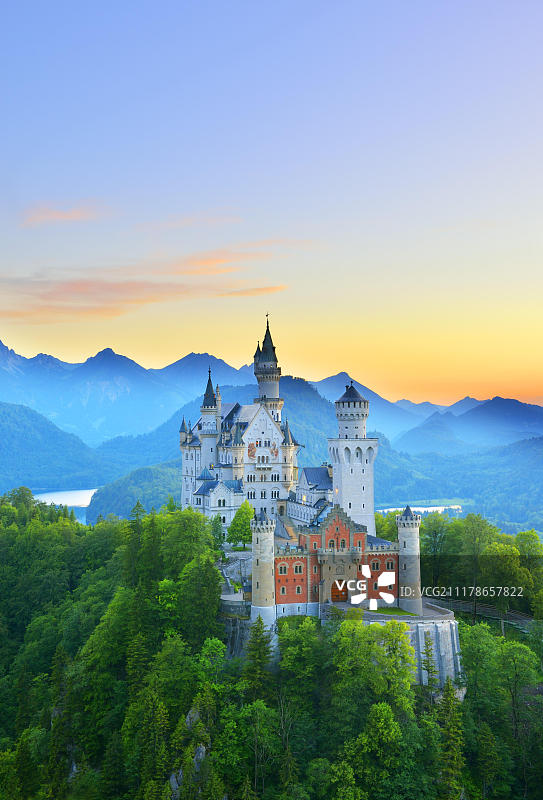 新天鹅堡，德国巴伐利亚图片素材