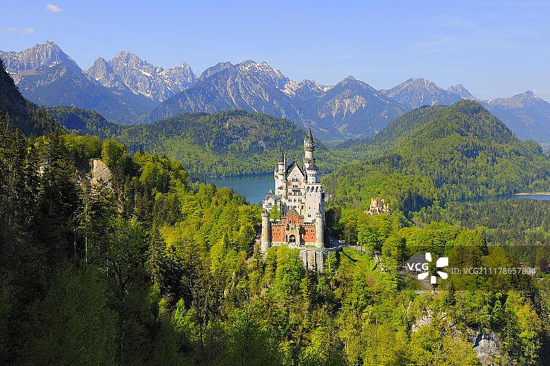 新天鹅堡，德国巴伐利亚图片素材