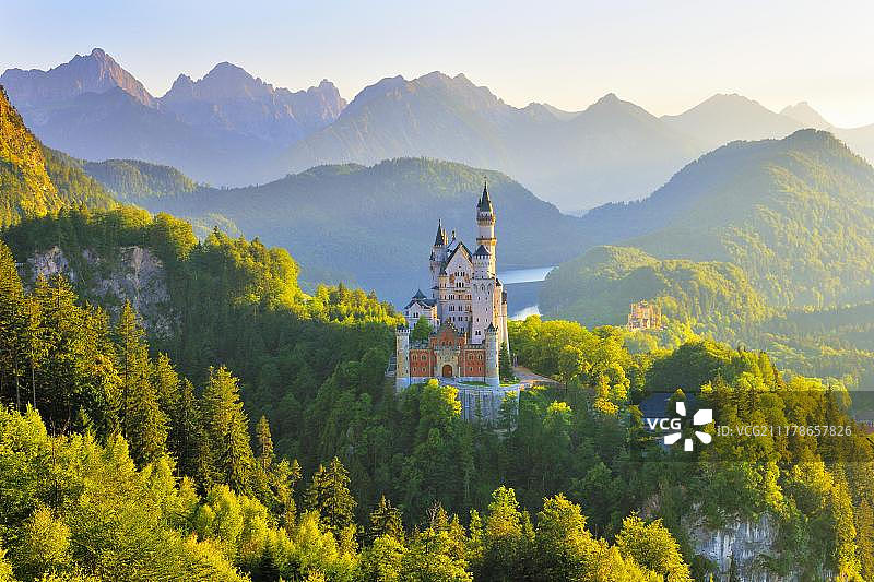 新天鹅堡，德国巴伐利亚图片素材