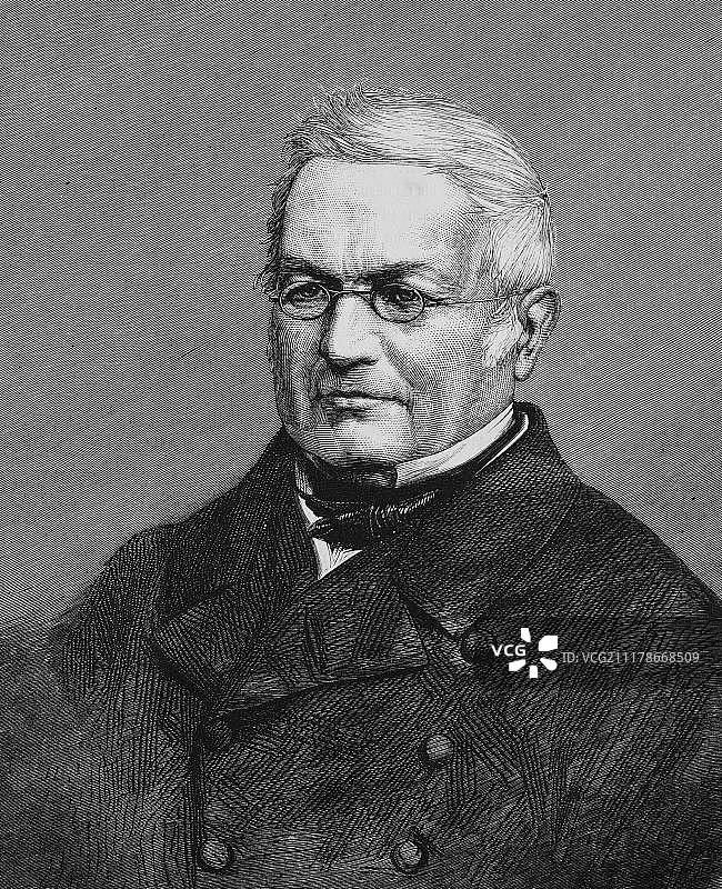 路易·阿道夫·梯也尔，1797-1877年，法国政治家和历史学家，《图解战争编年史1870-1871》，德法战役图片素材