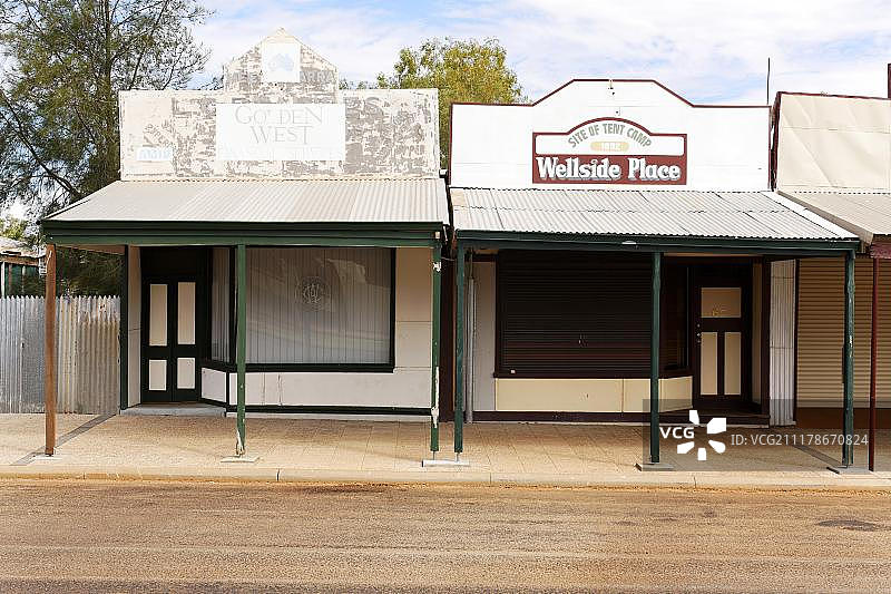 澳大利亚西澳大利亚州库伊历史悠久的铁皮商店图片素材