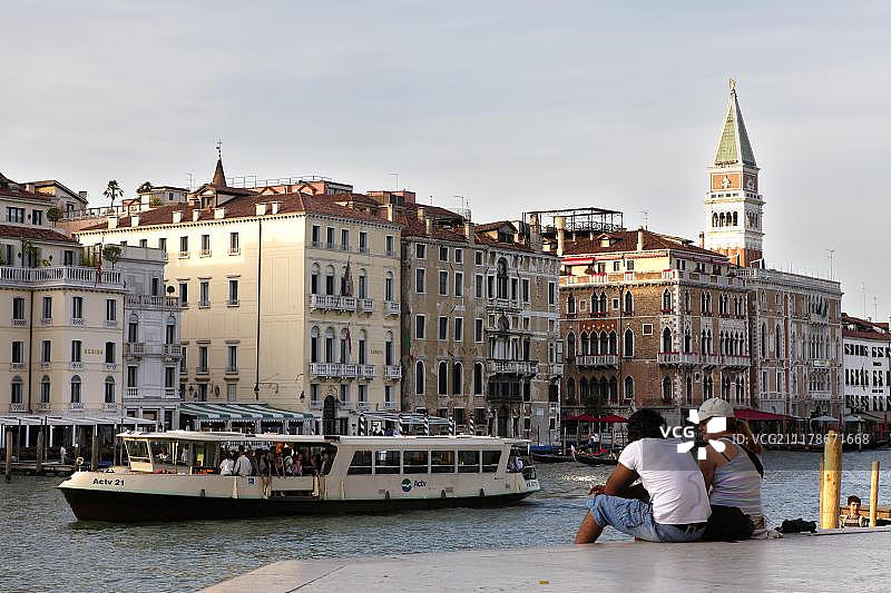 意大利威尼斯大运河圣马可区，联合国教科文组织世界遗产图片素材