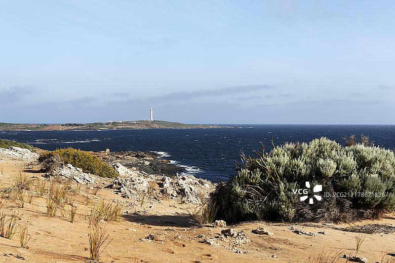 澳大利亚西澳大利亚州李文角灯塔海岸线风光图片素材