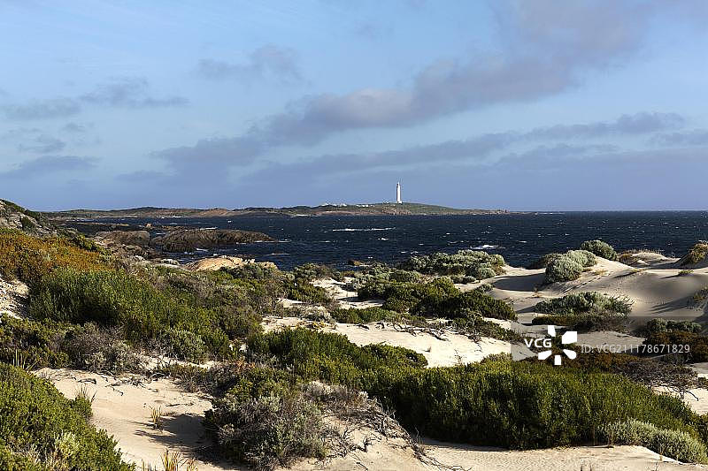 澳大利亚西澳大利亚州李文角灯塔海岸线风光图片素材