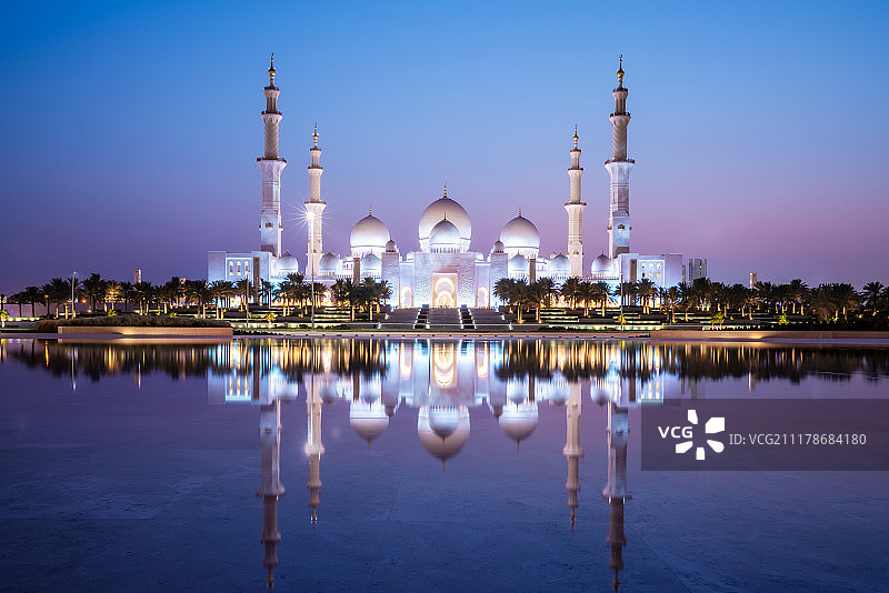 阿布扎比清真寺图片素材