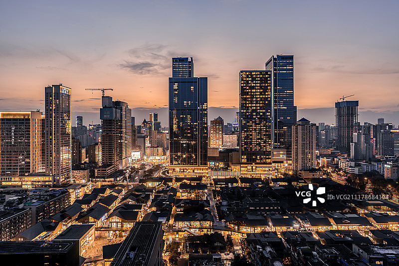 成都城市风光图片素材