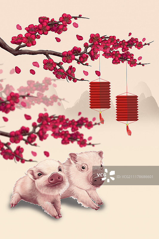 猪年新年春节图片素材