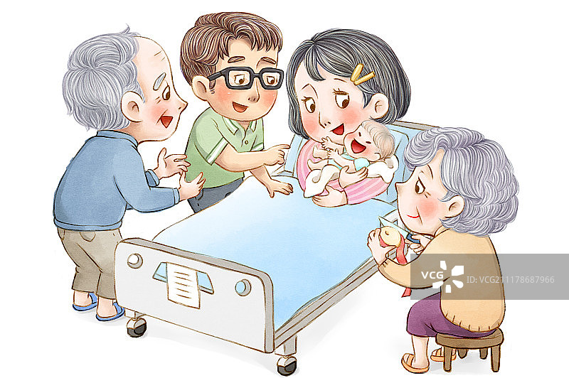 幸福的母亲抱着小孩图片素材