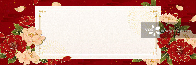 中国风留白横幅设计图片素材