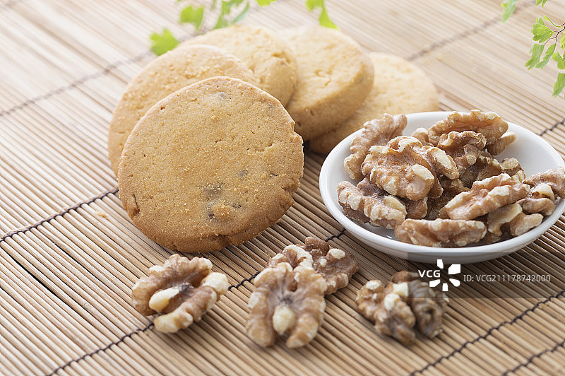 传统糕点核桃酥核桃图片素材