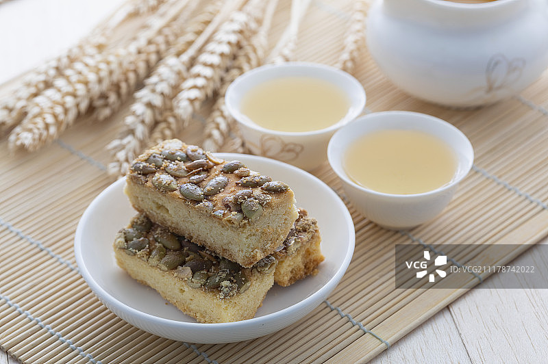 传统糕点南瓜仁酥图片素材