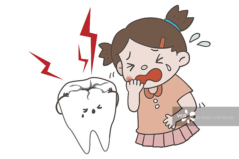 女孩牙痛图片素材