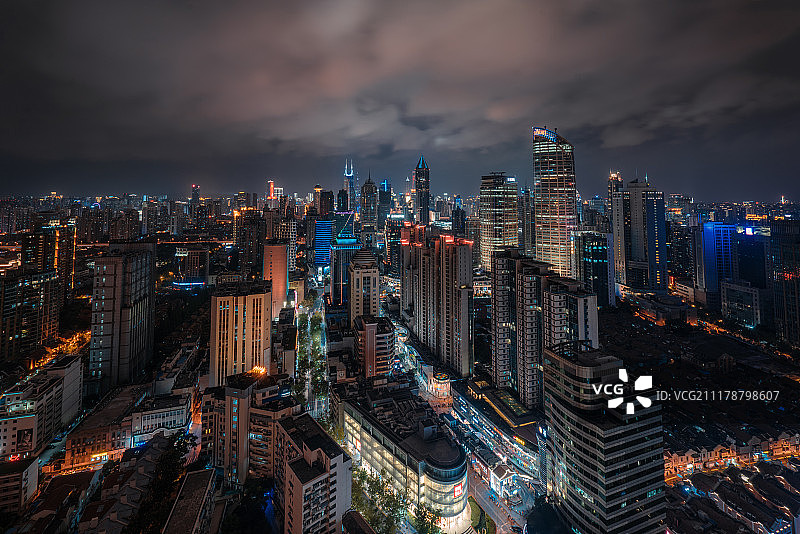 南京西路商圈图片素材