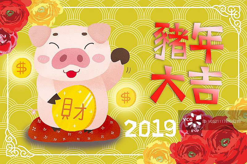 猪年新年春节图片素材