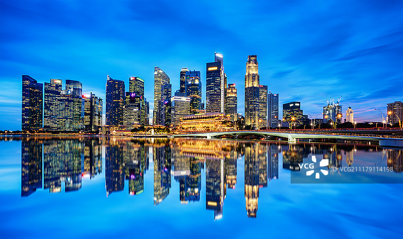 新加坡金融城CBD图片素材