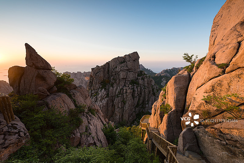 青岛崂山花岗岩石图片素材