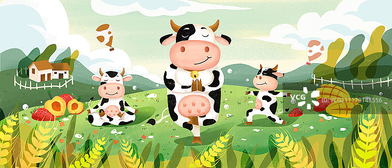奶牛牧场图片素材