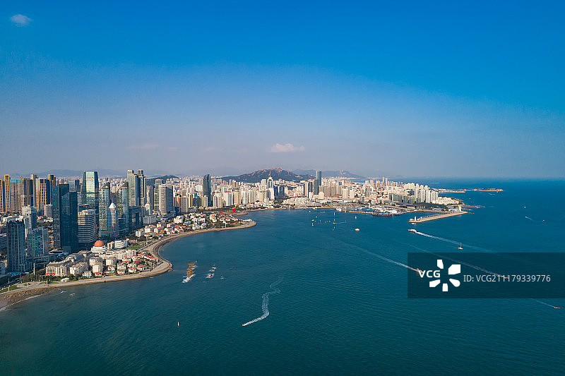 青岛海滩西海岸岛屿航拍高视角高清大图图片素材