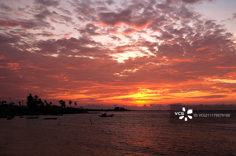 李山岛日出图片素材