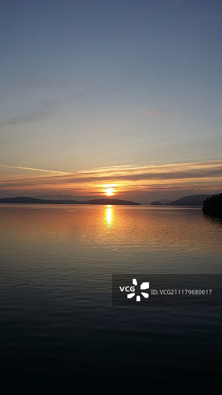 华盛顿州圣胡安群岛日出图片素材