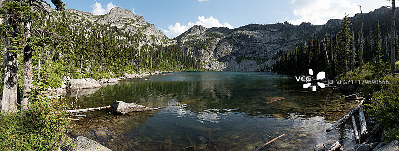 塞尔kirk山脉的狩猎湖图片素材