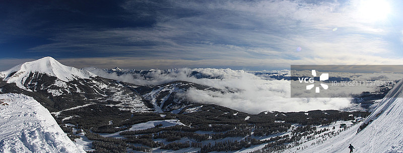 孤山全景图片素材